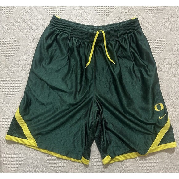 Nike Other - NCAA Oregon Ducks Nike Dri Fit Green Basketball Shorts Size L Drawstring Pockets